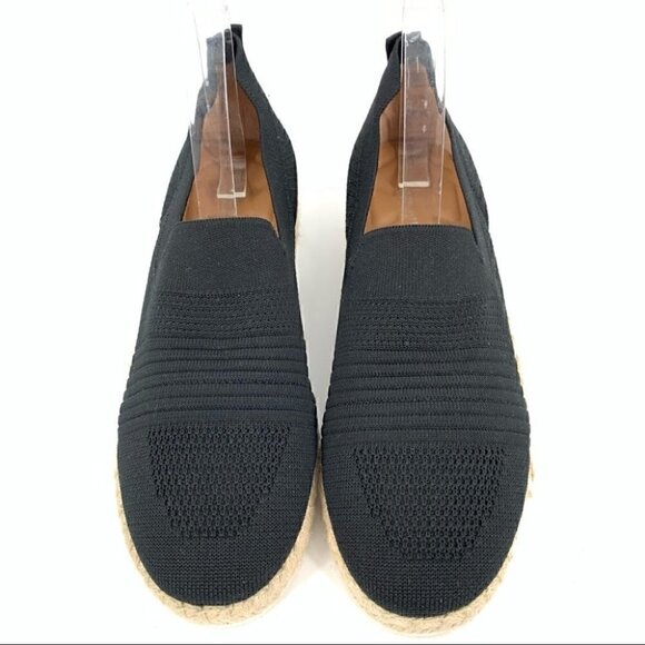 Adrienne Vittadini womens flats size 10 black Espadrilles Flatforms - Picture 1 of 10